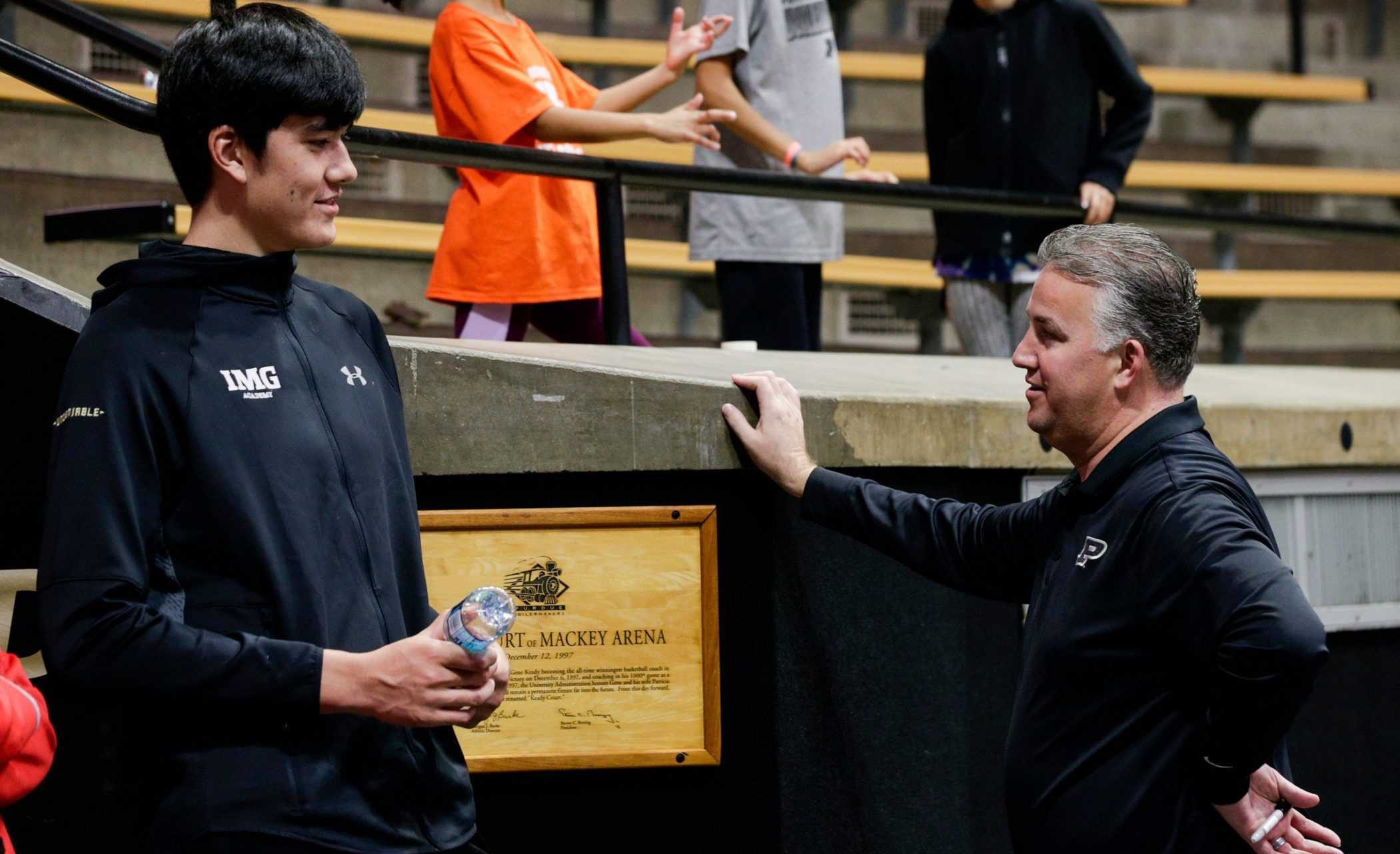 Zach Edey e coach Matt Painter - Purdue