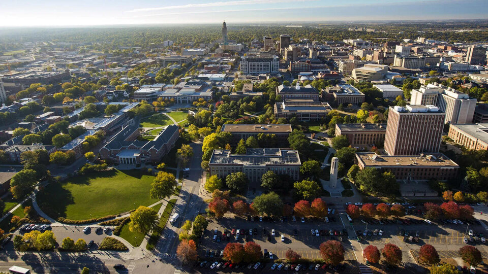 Il campus dell'University of Nebraska a Lincoln